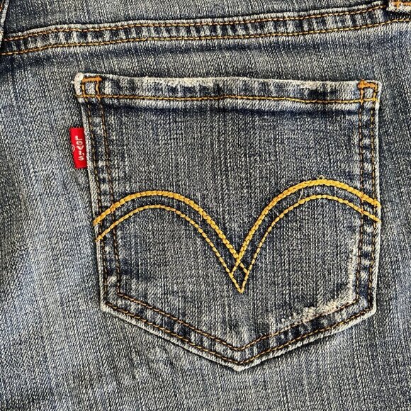 Levi 518 Superlow Low Rise Bootcut Denim Jeans - Picture 5 of 8